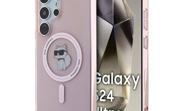 Karl Lagerfeld IML Choupette MagSafe - Etui Samsung Galaxy S24 Ultra (różowy) - zdjęcie 1