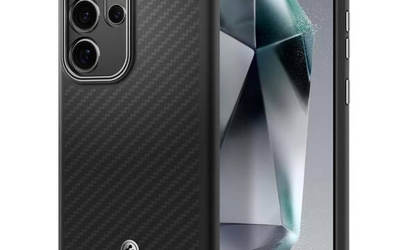 Spigen Enzo Aramid - Etui Samsung Galaxy S24 Ultra (Czarny) - zdjęcie 1