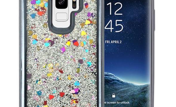 Zizo Liquid Glitter Star Case - Etui Samsung Galaxy S9 (Black) - zdjęcie 1