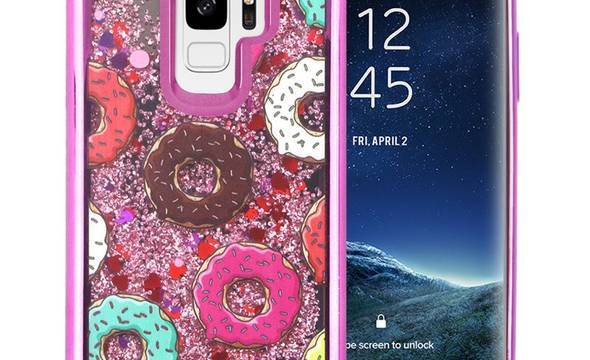 Zizo Liquid Glitter Star Case - Etui Samsung Galaxy S9 (Donuts) - zdjęcie 1