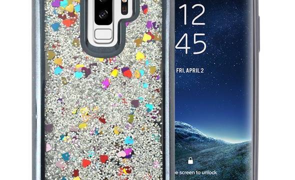 Zizo Liquid Glitter Star Case - Etui Samsung Galaxy S9+ (Black) - zdjęcie 1
