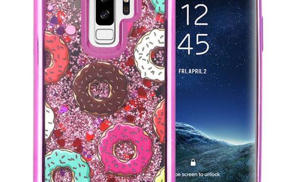 Zizo Liquid Glitter Star Case - Etui Samsung Galaxy S9+ (Donuts) - zdjęcie 1