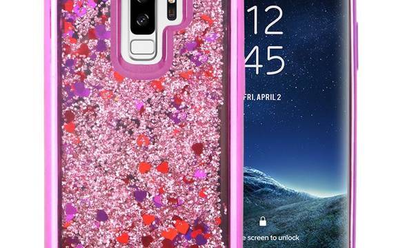 Zizo Liquid Glitter Star Case - Etui Samsung Galaxy S9+ (Pink) - zdjęcie 1