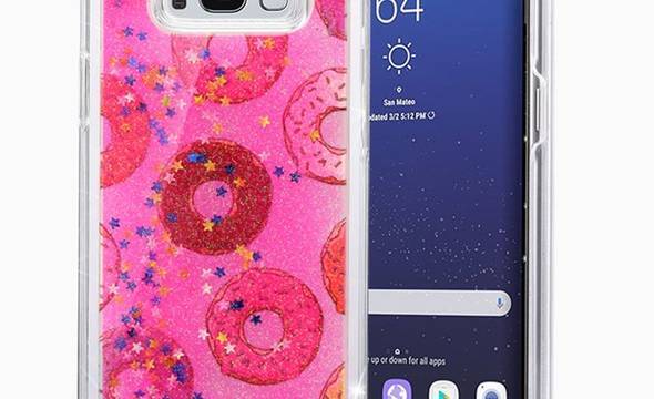 Zizo Liquid Glitter Star Case - Etui Samsung Galaxy S8+ (Donuts) - zdjęcie 4