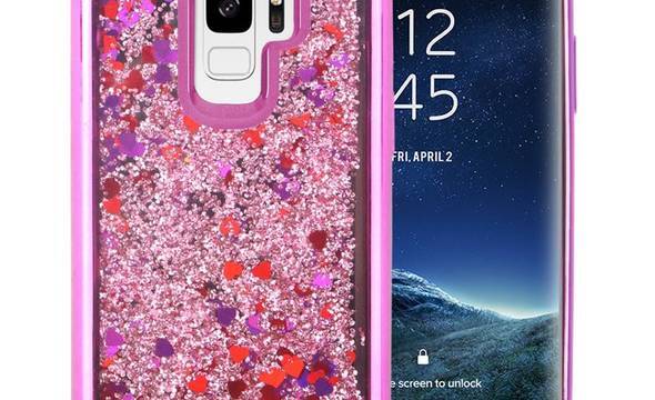 Zizo Liquid Glitter Star Case - Etui Samsung Galaxy S9 (Pink) - zdjęcie 1