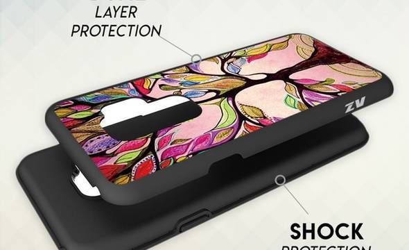 Zizo Sleek Hybrid Design Cover - Etui Samsung Galaxy S9+ (Colorful Tree) - zdjęcie 5