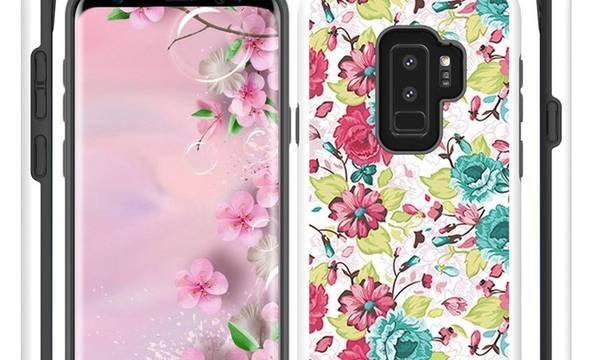 Zizo Sleek Hybrid Design Cover - Etui Samsung Galaxy S9+ (Flowers) - zdjęcie 2