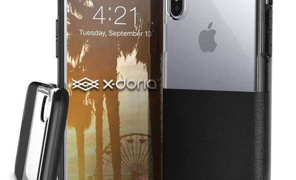 X-Doria Dash - Etui iPhone X (Black Leather) - zdjęcie 1