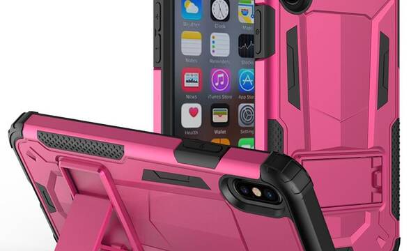 Zizo Hybrid Transformer Cover - Pancerne etui iPhone X z podstawk - zdjęcie 1