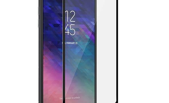 PURO Frame Tempered Glass - Szkło ochronne hartowane na ekran Samsung Galaxy A6+ (2018) (czarna ramka) - zdjęcie 1
