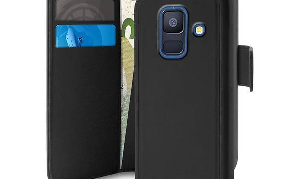 PURO Wallet Detachable - Etui 2w1 Samsung Galaxy A6 2018 (czarny) - zdjęcie 1