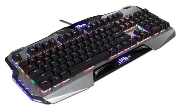 E-BLUE Klawiatura Mazer Mechanical 729, do gry, czarna, przewodowa (USB), US, mechaniczna, pod - zdjęcie 1