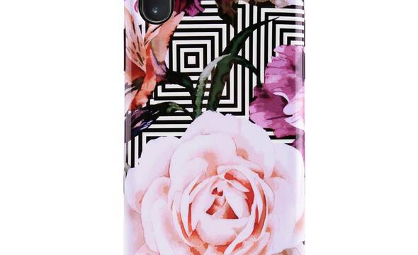 PURO Glam Geo Flowers - Etui iPhone Xs Max (Pink Peonies) - zdjęcie 1