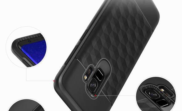 Caseology Parallax Case - Etui Samsung Galaxy S9 (Black/Black) - zdjęcie 4