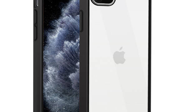 Crong Trace Clear Cover - Etui iPhone 11 Pro (czarny/czarny) - zdjęcie 1