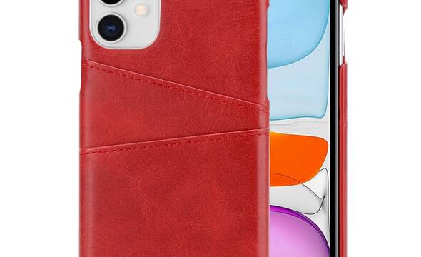 Crong Neat Cover - Etui iPhone 11 Pro z kieszeniami (czerwony) - zdjęcie 1
