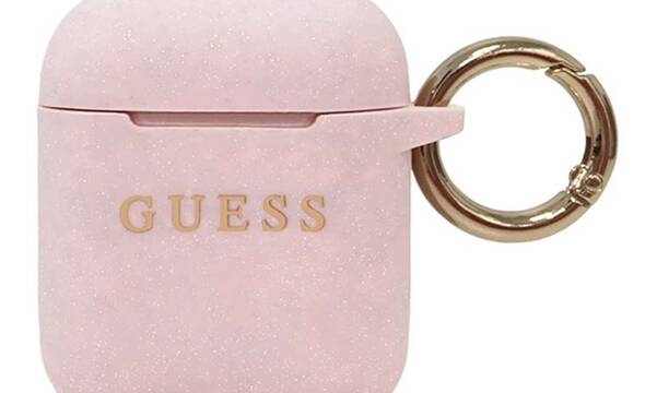 Guess Silicone Case - Etui AirPods (Pink) - zdjęcie 1