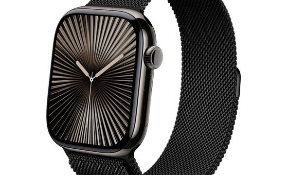 Crong Milano Steel - Pasek ze stali nierdzewnej do Apple Watch 44/45/46/49 mm (czarny) - zdjęcie 1