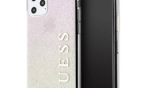 Guess Glitter Gradient - Etui iPhone 11 Pro Max (Gold/Pink) - zdjęcie 1
