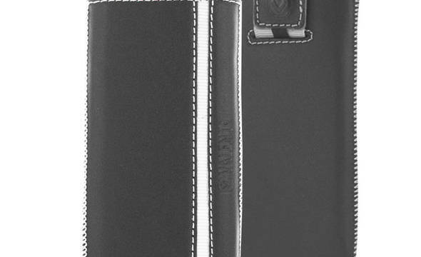 Valenta Pocket Stripe - Skórzane etui wsuwka Samsung Galaxy S5, Sony Xperia Z i inne (czarny) - zdjęcie 1