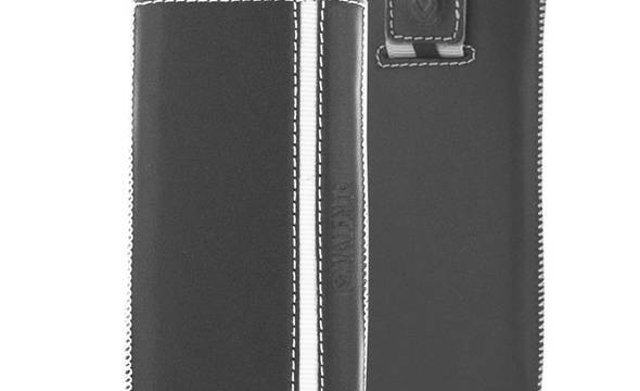 Valenta Pocket Stripe - Skórzane etui wsuwka Samsung Galaxy S5, Sony Xperia Z i inne (czarny) - zdjęcie 2