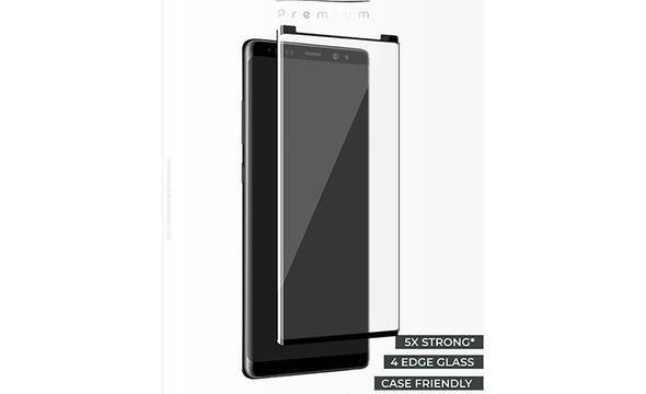 PURO Premium Full Edge Tempered Glass Case Friendly - Szkło ochronne hartowane na ekran Samsung Galaxy Note 9 (czarna ramka) - zdjęcie 2