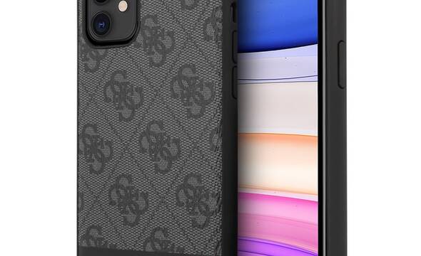 Guess 4G Bottom Stripe Collection - Etui iPhone 11 (szary) - zdjęcie 1