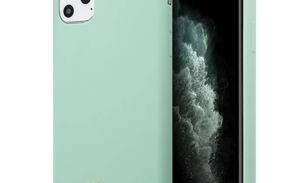 Guess Silicone Vintage - Etui iPhone 11 Pro Max (zielony) - zdjęcie 1