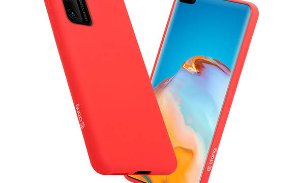 Crong Color Cover - Etui Huawei P40 (czerwony) - zdjęcie 1