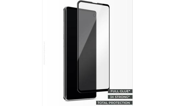 PURO Frame Tempered Glass - Szkło ochronne hartowane na ekran Samsung Galaxy S10e (czarna ramka) - zdjęcie 2