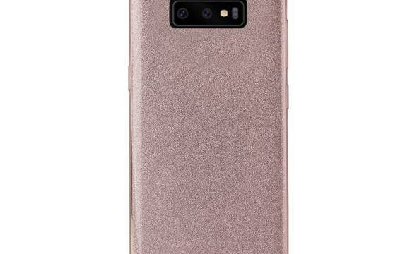 PURO Glitter Shine Cover - Etui Samsung Galaxy S10 (Rose Gold) - zdjęcie 1