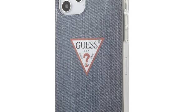 Guess Denim Triangle Dk - Etui iPhone 12 Pro Max (granatowy) - zdjęcie 1