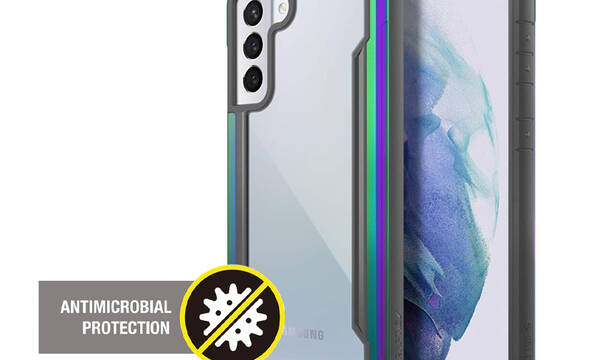X-Doria Raptic Shield - Etui aluminiowe Samsung Galaxy S21+ (Antimicrobial protection) (Iridescent) - zdjęcie 1