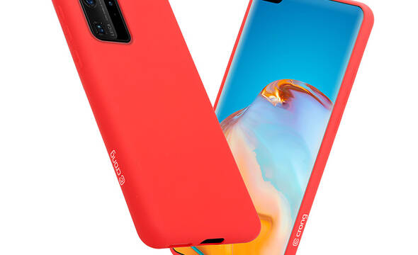 Crong Color Cover - Etui Huawei P40 Pro (czerwony) - zdjęcie 1