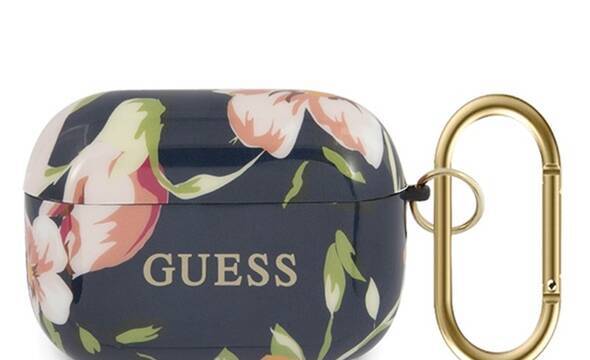 Guess Flower Collection N3 - Etui Airpods Pro (Blue) - zdjęcie 1