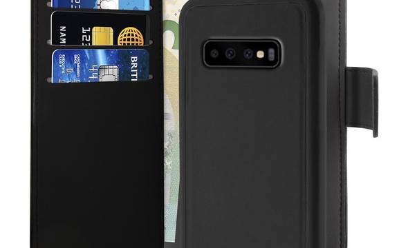 PURO Wallet Detachable - Etui 2w1 Samsung Galaxy S10+ (czarny) - zdjęcie 1