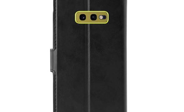 PURO Booklet Wallet Case - Etui Samsung Galaxy S10e z kieszeniami na karty + stand up (czarny) - zdjęcie 4