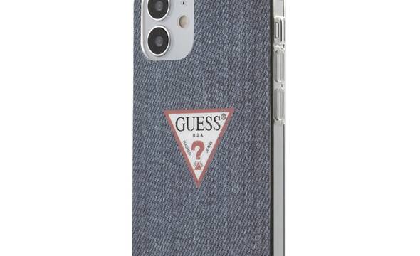 Guess Denim Triangle Dk - Etui iPhone 12 Mini (granatowy) - zdjęcie 1