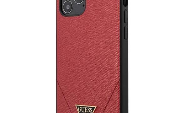 Guess Saffiano V - Etui iPhone 12 Pro Max (czerwony) - zdjęcie 1