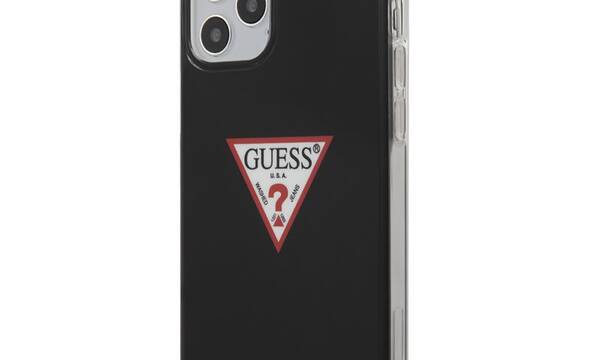 Guess Triangle Logo - Etui iPhone 12 / iPhone 12 Pro (czarny) - zdjęcie 1