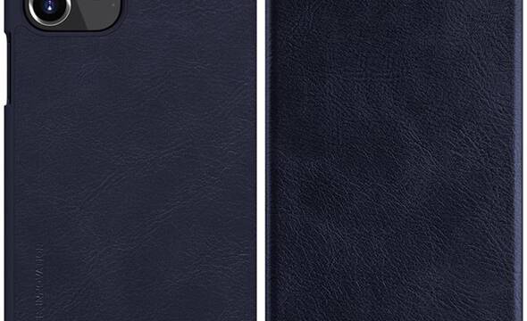 Nillkin Qin Leather Case - Etui Apple iPhone 12 Pro Max (Blue) - zdjęcie 1