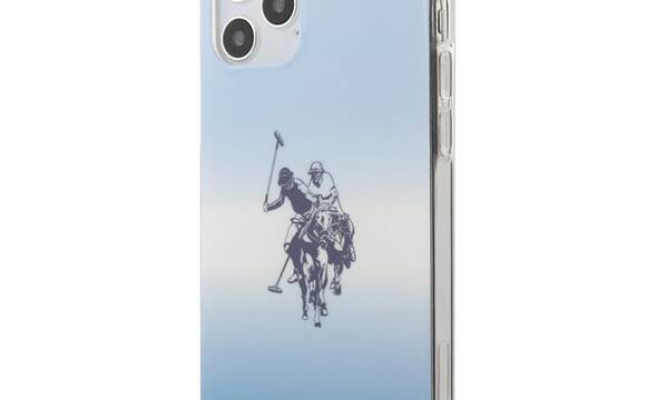 US Polo Assn Dh & Logo Gradient - Etui iPhone 12 / iPhone 12 Pro (niebieski) - zdjęcie 1