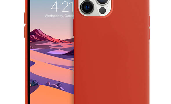 Crong Color Cover - Etui iPhone 12 Pro Max (czerwony) - zdjęcie 1