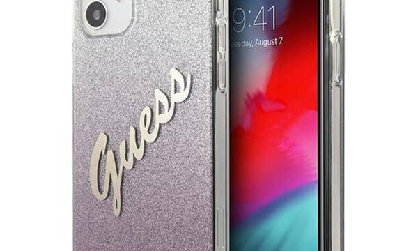 Guess Glitter Gradient Script - Etui iPhone 12 mini (r - zdjęcie 1