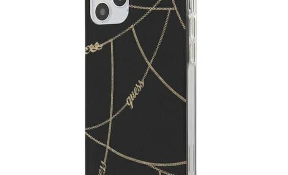 Guess Gold Chain - Etui iPhone 12 Pro Max (czarny) - zdjęcie 1