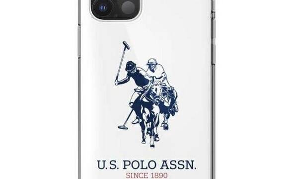 US Polo Assn Big Double Horse Logo - Etui iPhone 12 Mini (bia - zdjęcie 1