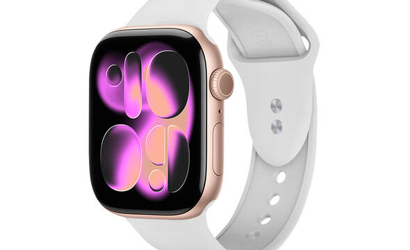 Crong Liquid - Pasek do Apple Watch 38/40/41/42 mm (bia - zdjęcie 1