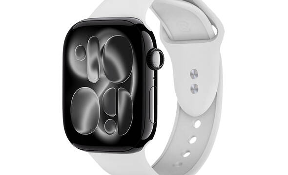 Crong Liquid - Pasek do Apple Watch 44/45/46/49 mm (bia - zdjęcie 1