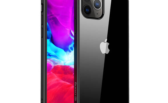Crong Clear Cover - Etui iPhone 12 Pro Max (czarny) - zdjęcie 1