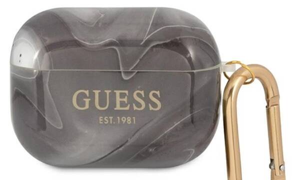 Guess Marble Est. - Etui Airpods Pro (czarny) - zdjęcie 1